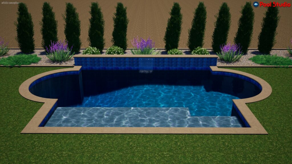 Grecian 600 SF Prather pool rendering